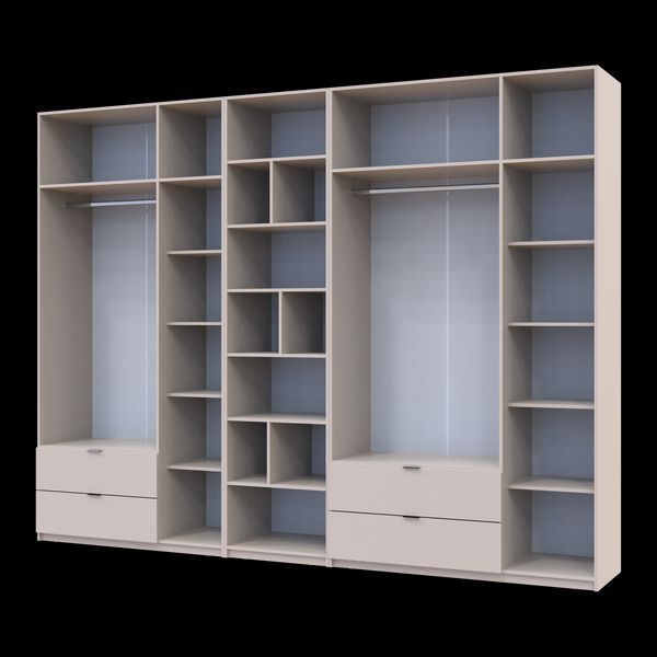 &Scaron;atn&iacute;kov&aacute; skriňa Doros Lukas Ka&scaron;m&iacute;r s reg&aacute;lom 3+3 dvere 330x50x240 (42005935) 42005935 foto