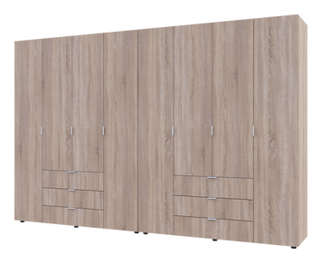 &Scaron;atn&iacute;kov&aacute; skriňa Doros Gelar set Sonoma 4+4 dvere 310x49,5x203,4 (42002129) 1782247680 foto