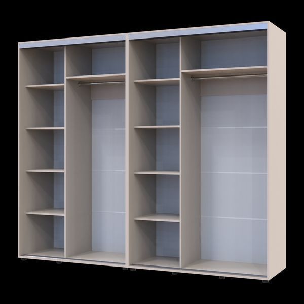 Skriňa s posuvn&yacute;mi dvermi Doros Sigma Slim Ka&scaron;m&iacute;r 2+2 DTD 250x60x214.4 (42005597) 42005597 foto