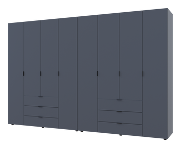 &Scaron;atn&iacute;kov&aacute; skriňa Doros Gelar set Grafit 4+4 dvere 310x49,5x203,4 (42002130) 1782247681 foto