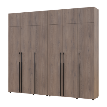 &Scaron;atn&iacute;kov&aacute; skriňa Doros Kasper s nadstavbou Cremona Cannolo set 3+3 DTD 270x50x245 (42005527) 42005527 foto