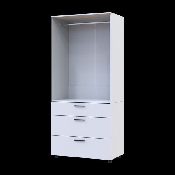 Skriňa na oblečenie Doros Thorn Biela 2 DTD/3Z tyč 90x51.6x200 (44900437) 44900437 foto