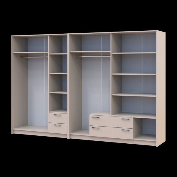&Scaron;atn&iacute;kov&aacute; skriňa Doros Rondi so zrkadlom Ka&scaron;m&iacute;r 3+4 DTD 281х52х195 (42005625) 42005625 foto