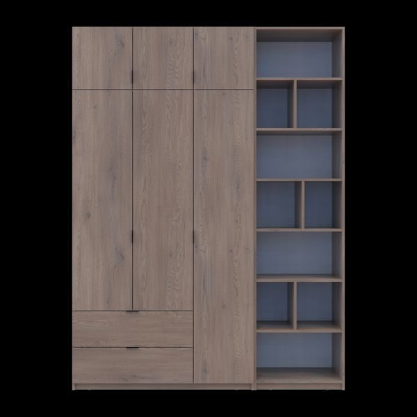 &Scaron;atn&iacute;kov&aacute; skriňa Doros Lukas Cremona Cannolo s reg&aacute;lom 3 dvere 180x50x240 (42005961) 42005961 foto