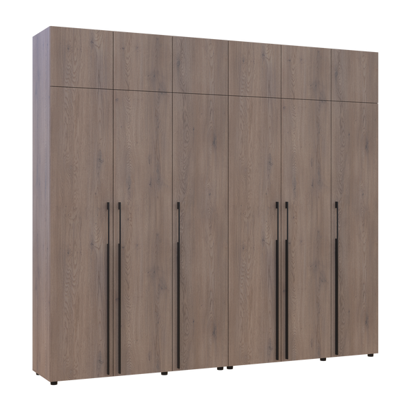 &Scaron;atn&iacute;kov&aacute; skriňa Doros Kasper s nadstavbou Cremona Cannolo set 3+3 DTD 270x50x245 (42005527) 42005527 foto
