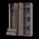 &Scaron;atn&iacute;kov&aacute; skriňa Doros Lukas Cremona Cannolo s reg&aacute;lom 3 dvere 180x50x240 (42005961) 42005961 foto 2