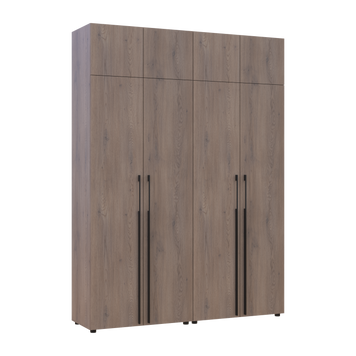 &Scaron;atn&iacute;kov&aacute; skriňa Doros Kasper s nadstavbou Cremona Cannolo set 2+2 DTD 180x50x245 (42005523) 42005523 foto