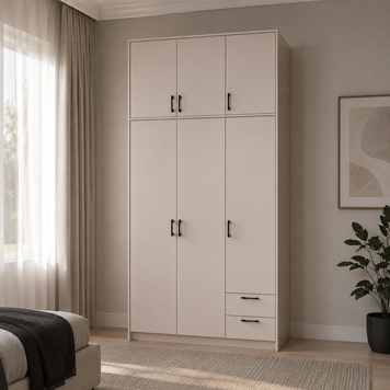&Scaron;atn&iacute;kov&aacute; skriňa Doros Rondi s vysok&yacute;m nadstavcom Ka&scaron;m&iacute;r 3 DTD 121х52х260 (80738485) 80738485 foto