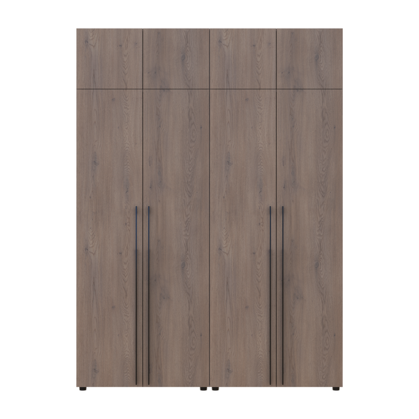 &Scaron;atn&iacute;kov&aacute; skriňa Doros Kasper s nadstavbou Cremona Cannolo set 2+2 DTD 180x50x245 (42005523) 42005523 foto