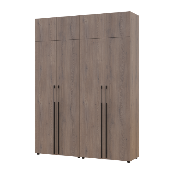 &Scaron;atn&iacute;kov&aacute; skriňa Doros Kasper s nadstavbou Cremona Cannolo set 2+2 DTD 180x50x245 (42005523) 42005523 foto