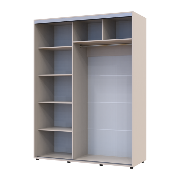 Skriňa s posuvn&yacute;mi dvermi Doros Sigma Slim Ka&scaron;m&iacute;r 2 DTD 160x60x214.4 (42005459) 42005459 foto
