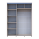 Skriňa s posuvn&yacute;mi dvermi Doros Sigma Slim Ka&scaron;m&iacute;r 2 DTD 160x60x214.4 (42005459) 42005459 foto 4