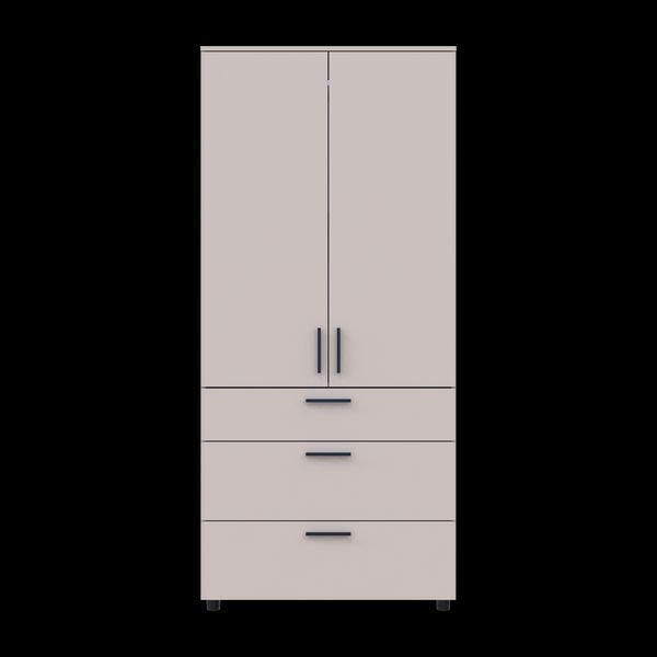 Skriňa na oblečenie Doros Thorn Ka&scaron;m&iacute;r 2 DTD/3Z tyč 90x51.6x200 (44900449) 44900449 foto