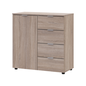 Komoda Doros Ron 1, 1 dvierka 4 &scaron;upl&iacute;ky Dub sonoma 80х38х81 (41516294) 41516294 foto