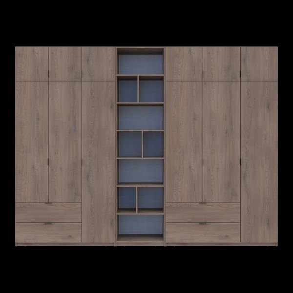 &Scaron;atn&iacute;kov&aacute; skriňa Doros Lukas Cremona Cannolo s reg&aacute;lom 3+3 dvere 330x50x240 (42005971) 42005971 foto