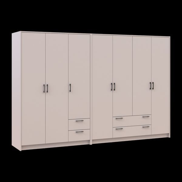 &Scaron;atn&iacute;kov&aacute; skriňa Doros Rondi Ka&scaron;m&iacute;r 3+4 DTD 281х52х195 (42005624) 42005624 foto