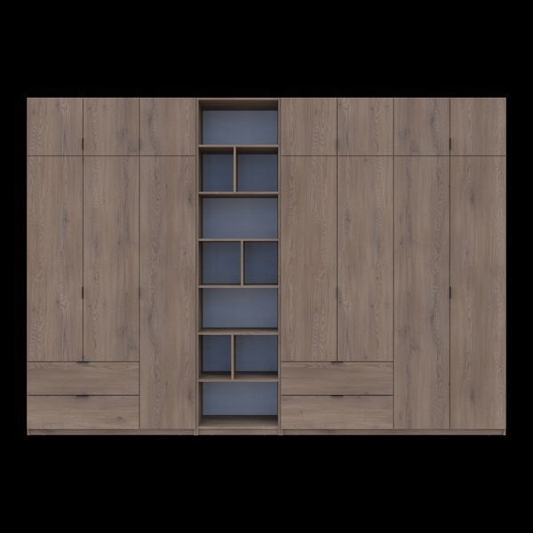 &Scaron;atn&iacute;kov&aacute; skriňa Doros Lukas Cremona Cannolo s reg&aacute;lom 3+4 dvere 340x50x240 (42005972) 42005972 foto