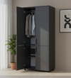 Skriňa na oblečenie Doros Thorn Antracit 2 DTD tyč 90x51.6x200 (44900443) 44900443 foto