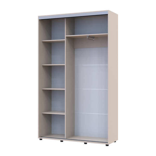 Skriňa s posuvn&yacute;mi dvermi Doros Sigma Slim Ka&scaron;m&iacute;r 2 DTD 130x45x214.4 (42005447) 42005447 foto