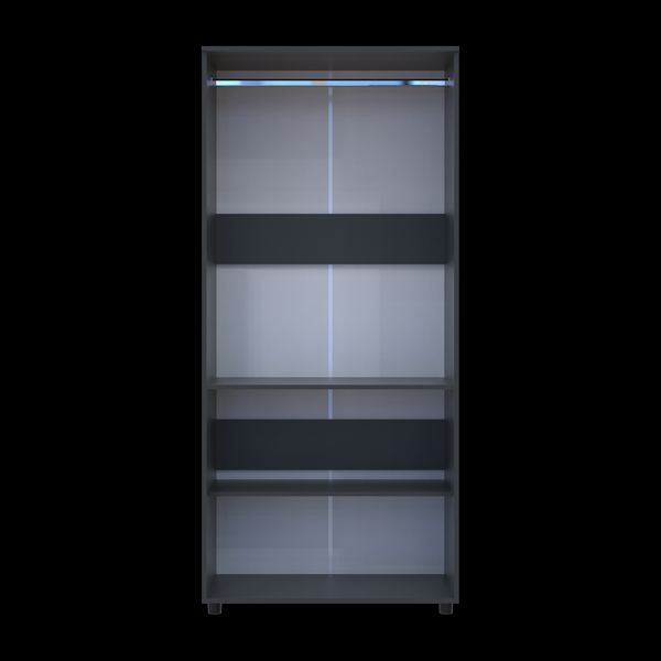 Skriňa na oblečenie Doros Thorn Antracit 2 DTD tyč 90x51.6x200 (44900443) 44900443 foto