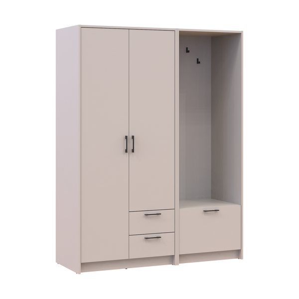 &Scaron;atn&iacute;kov&aacute; skriňa Doros Rondi s ve&scaron;iakom Ka&scaron;m&iacute;r 2 DTD 142х52х195 (42005391) 42005391 foto