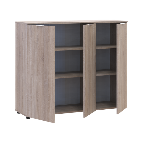 Komoda Doros Ron 6, 3 dvierka Dub sonoma 120х38х100 (41516297) 41516297 foto
