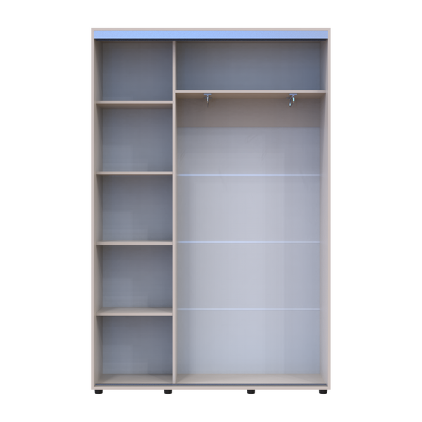 Skriňa s posuvn&yacute;mi dvermi Doros Sigma Slim Ka&scaron;m&iacute;r 2 DTD 140x45x214.4 (42005448) 42005448 foto