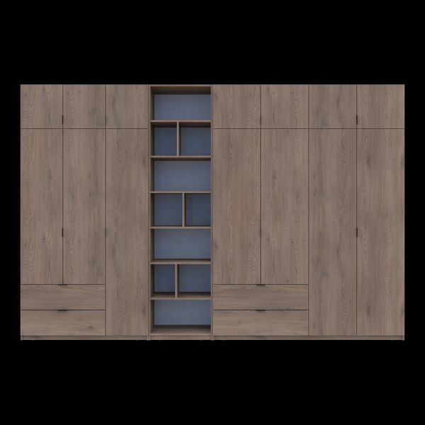 &Scaron;atn&iacute;kov&aacute; skriňa Doros Lukas Cremona Cannolo s reg&aacute;lom 3+4 dvere 360x50x240 (42005974) 42005974 foto