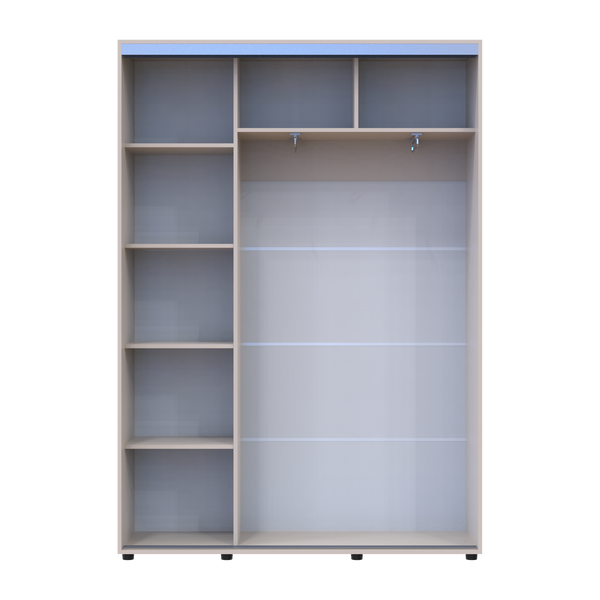 Skriňa s posuvn&yacute;mi dvermi Doros Sigma Slim Ka&scaron;m&iacute;r 2 DTD 150x45x214.4 (42005449) 42005449 foto
