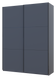 Skriňa s posuvn&yacute;mi dverami Doros G-Caiser Antracit/Antracit 2 dvere / 3 časti 160x60x240 (42005412) 42005412 foto 3