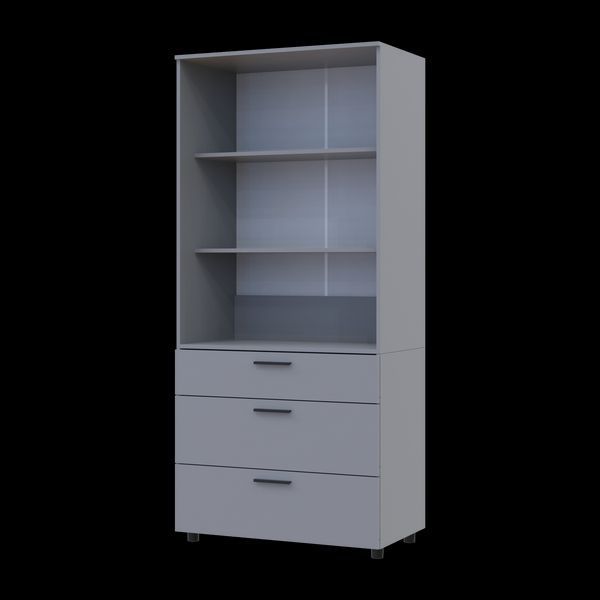 Skriňa na oblečenie Doros Thorn Siv&aacute; 2 DTD/3Z police 90x51.6x200 (44900442) 44900442 foto