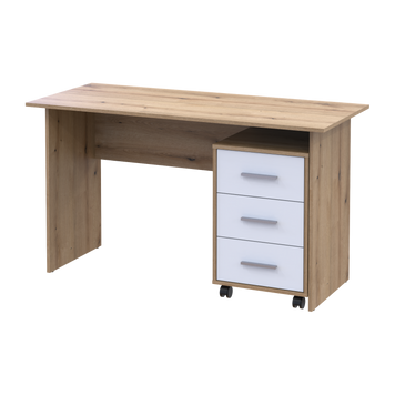 Kancel&aacute;rsky st&ocirc;l Doros T3 Dub Evok/Biely LDTD 120x60x78 (41901064) 2265974134 foto