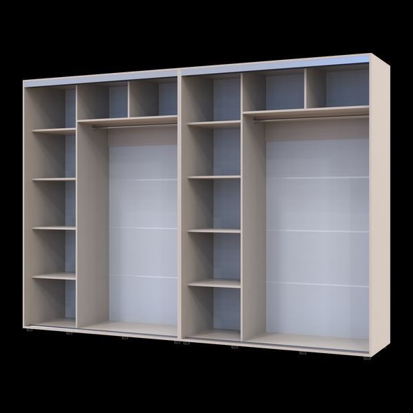 Skriňa s posuvn&yacute;mi dvermi Doros Sigma Slim Ka&scaron;m&iacute;r 2+2 DTD 300x60x214.4 (42005607) 42005607 foto