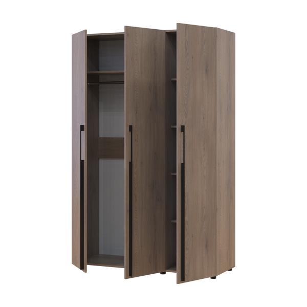 &Scaron;atn&iacute;kov&aacute; skriňa Doros Kasper Cremona Cannolo 3 DTD 135x50x204 (44900550) 44900550 foto