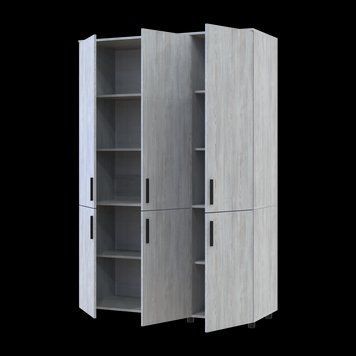 Skriňa na oblečenie Doros Thorn Borovica Natti 3 DTD police 135x51.6x200 (44900480) 44900480 foto