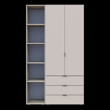 &Scaron;atn&iacute;kov&aacute; skriňa Doros Gelar s policovou skriňou Ka&scaron;m&iacute;r 2 dvere 115,7x49,5x203,4 (80737643) 2209636182 foto