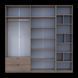 &Scaron;atn&iacute;kov&aacute; skriňa Doros Lukas Cremona Cannolo s reg&aacute;lom 4 dvere 240x50x240 (42005964) 42005964 foto 5