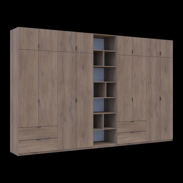 &Scaron;atn&iacute;kov&aacute; skriňa Doros Lukas Cremona Cannolo s reg&aacute;lom 4+4 dvere 380x50x240 (42005976) 42005976 foto