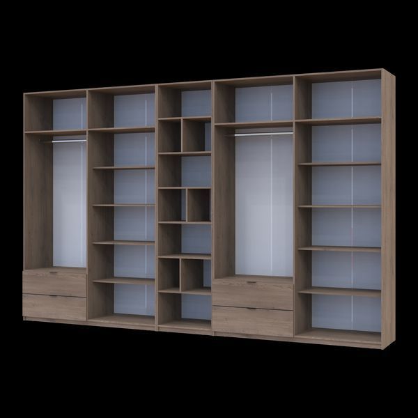 &Scaron;atn&iacute;kov&aacute; skriňa Doros Lukas Cremona Cannolo s reg&aacute;lom 4+4 dvere 380x50x240 (42005976) 42005976 foto
