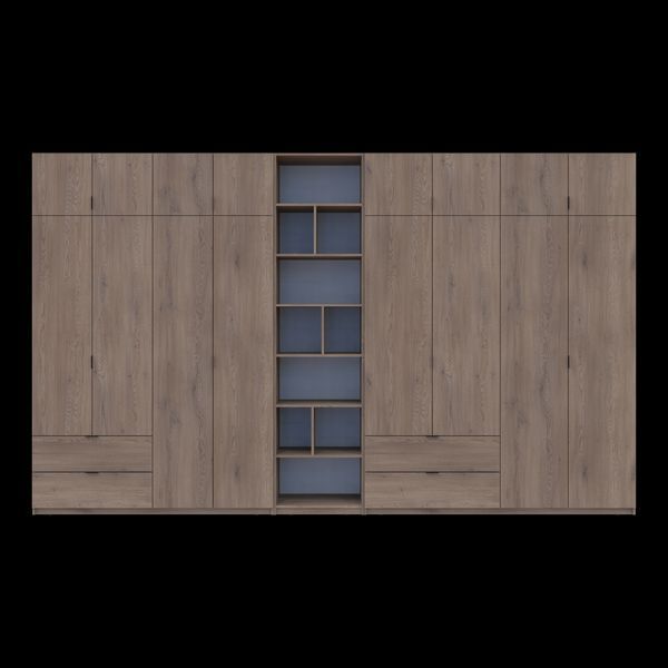 &Scaron;atn&iacute;kov&aacute; skriňa Doros Lukas Cremona Cannolo s reg&aacute;lom 4+4 dvere 400x50x240 (42005977) 42005977 foto