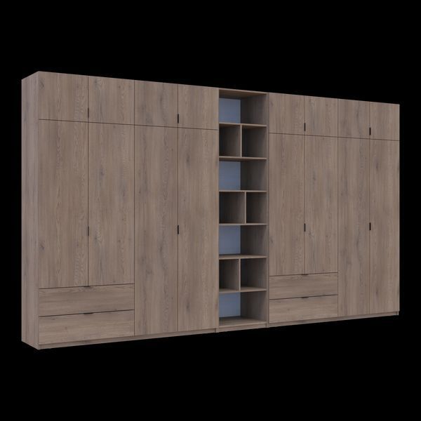 &Scaron;atn&iacute;kov&aacute; skriňa Doros Lukas Cremona Cannolo s reg&aacute;lom 4+4 dvere 420x50x240 (42005978) 42005978 foto