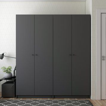 Komplet Doros Promo s policami Grafit, 2+2 LDTD 180x48x204 (44900289) 2285119817 foto