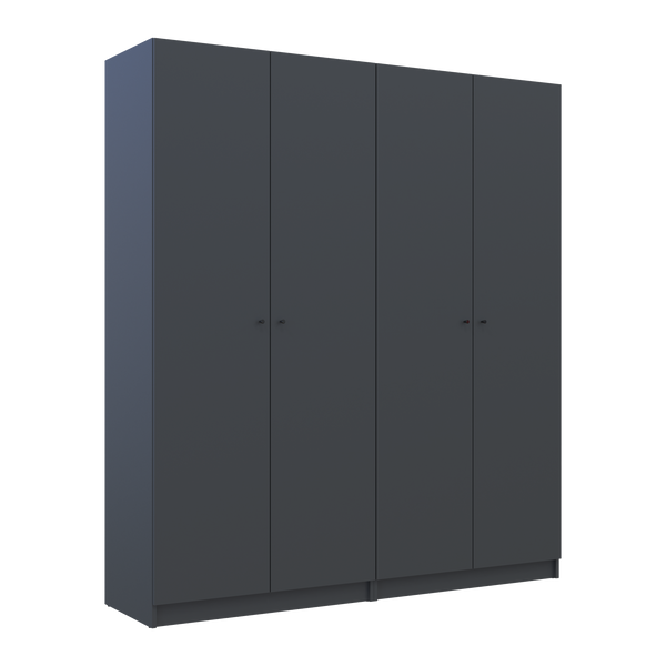 Komplet Doros Promo s policami Grafit, 2+2 LDTD 180x48x204 (44900289) 2285119817 foto