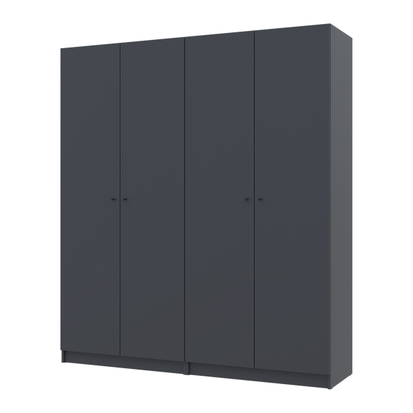 Komplet Doros Promo s policami Grafit, 2+2 LDTD 180x48x204 (44900289) 2285119817 foto