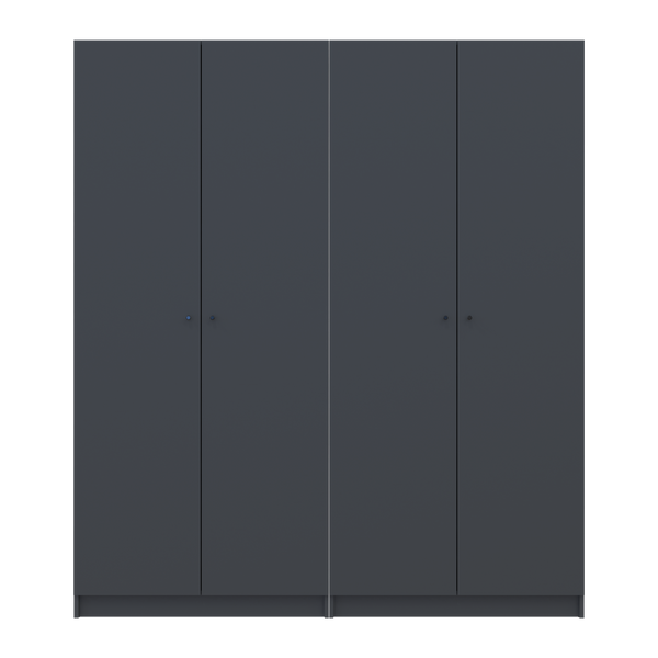 Komplet Doros Promo s policami Grafit, 2+2 LDTD 180x48x204 (44900289) 2285119817 foto