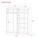 Komplet Doros Promo s policami Grafit, 2+2 LDTD 180x48x204 (44900289) 2285119817 foto 9