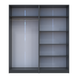 Komplet Doros Promo s policami Grafit, 2+2 LDTD 180x48x204 (44900289) 2285119817 foto 7