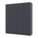 Komplet Doros Promo s policami Grafit, 2+2 LDTD 180x48x204 (44900289) 2285119817 foto 4
