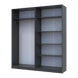 Komplet Doros Promo s policami Grafit, 2+2 LDTD 180x48x204 (44900289) 2285119817 foto 5
