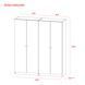 Komplet Doros Promo s policami Grafit, 2+2 LDTD 180x48x204 (44900289) 2285119817 foto 10